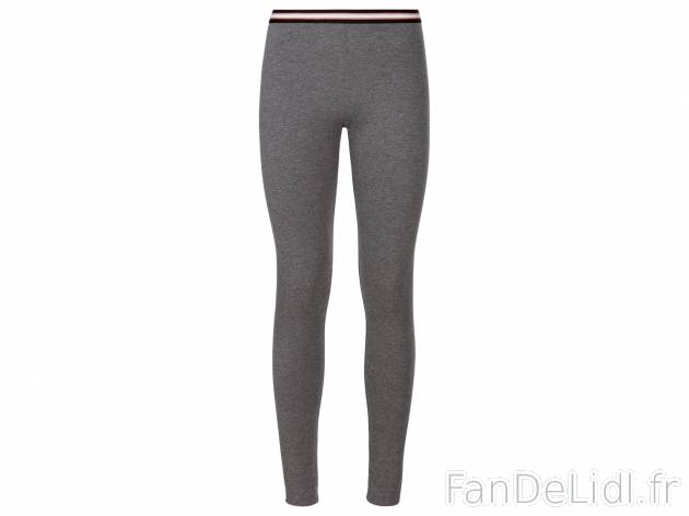 Legging femme , le prix 4.99 € 
- Du S au XL selon modèle.
- Ex. 57 % coton, ...