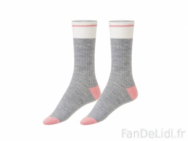 Chaussettes femme , le prix 1.49 € 
- Du 35-38 au 39-42 selon modèle.
- Ex. ...