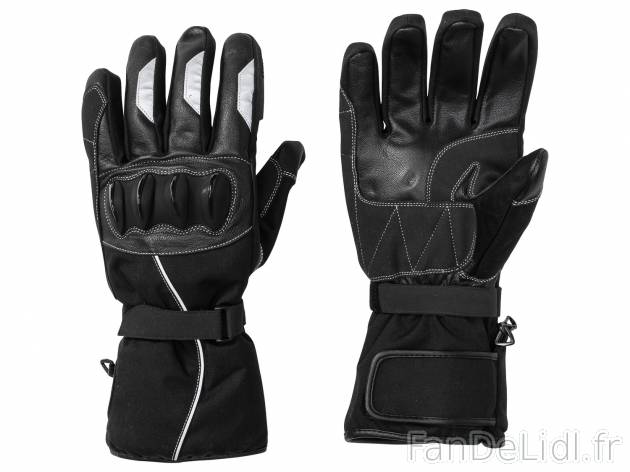 Gants de moto , le prix 19.99 € 
- Taille 8, 9 et 10
- Ex. Dessus 100 % polyamide, ...