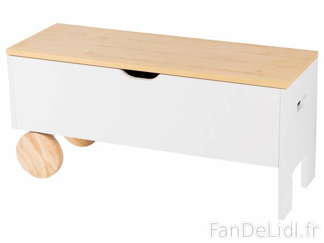 Coffre à jouets , le prix 27.99 € 
- Env. 16 kg
- Env. 54 L
- Env. 90 x 42 ...