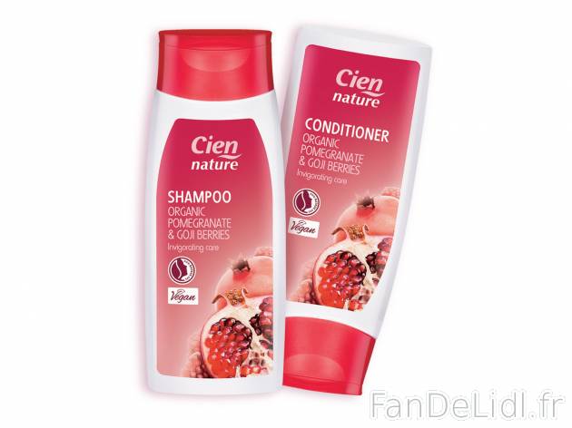 Shampoing et après shampoing à la grenade  chez , le prix 1.59 €