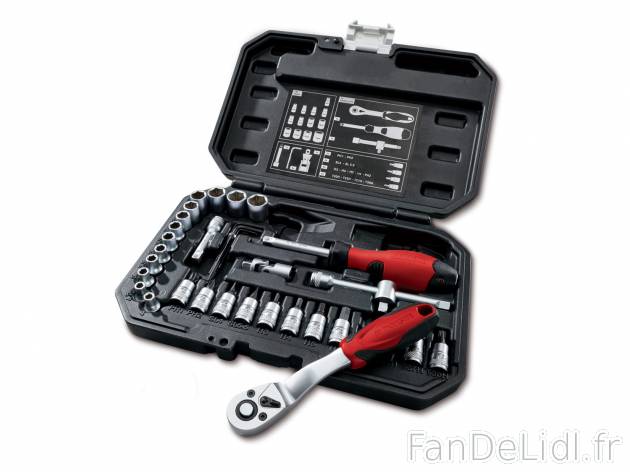 Set de clé à cliquet et douilles , le prix 14.99 € 
- Set de 36
- Finition ...