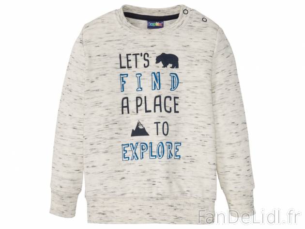 Pull , le prix 6.99 € 
- Du 12-24 mois au 4-6 ans selon modèle.
- Ex. 65 % ...