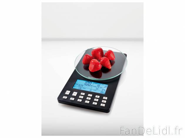 Balance nutritionnelle Silvercrest, le prix 12.99 € 
- Pour mieux contrôler ...