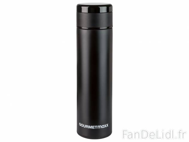 Bouteille isotherme Gourmetmaxx , le prix 9.99 € 
- Env. 500 ml
- Bouteille ...