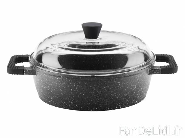 Sauteuse en fonte d’aluminium , le prix 19.99 € 
- Env. Ø 28 cm
- Couvercle ...