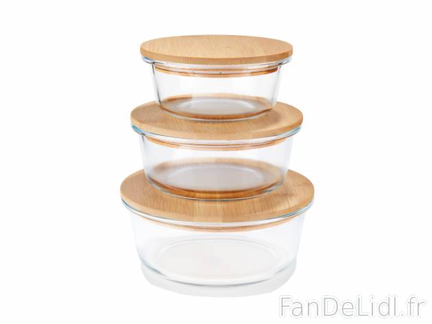 Boîtes de conservation en verre avec couvercle en , le prix 9.99 € 
- Set de ...