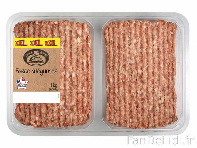 Farce à légumes , le prix 4.99 € 
- 2 x 500 g
Caractéristiques

- Transformé ...