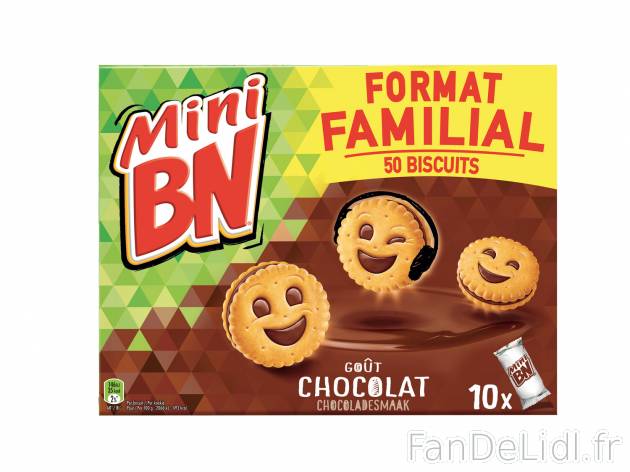 BN Mini , le prix 1.77 € 
- Le paquet de 350 g : 2,65 € (1 kg = 7,57 €)
- ...