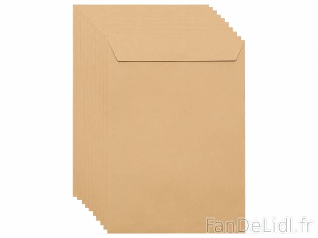 Enveloppes , le prix 0.79 € 
- Lot de 10
- Env. 130 g/m²
- Env. 25 x 35,3 ...