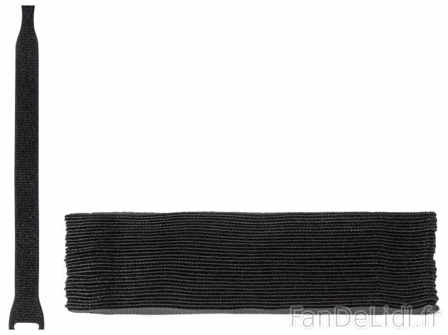 Serre-câbles auto-agrippants , le prix 2.99 € 
- Env. 2 x 20 cm (l x L)
- Set ...
