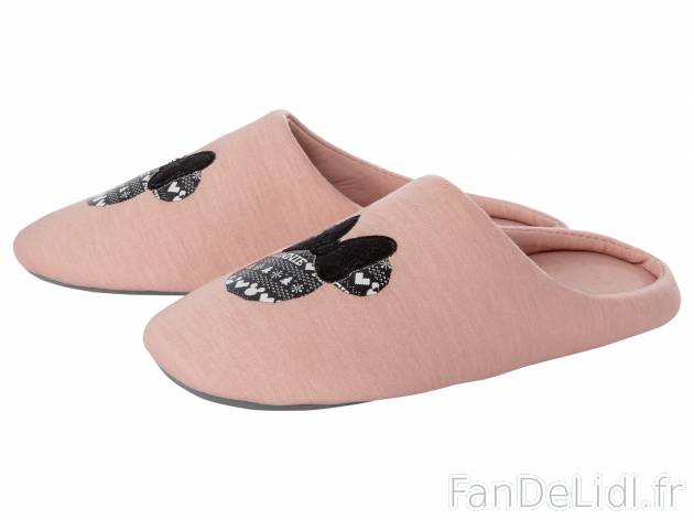 Pantoufles femme , le prix 5.99 € 
- Du 36/37 au 40/41 selon modèle
- Ex. Dessus/doublure/ ...
