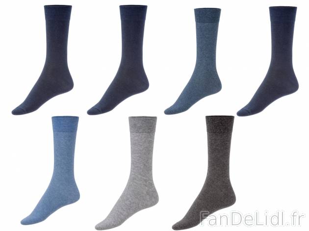 Chaussettes homme , le prix 4.99 € 
- Du 39/42 au 43/46 selon modèle
- Ex. ...