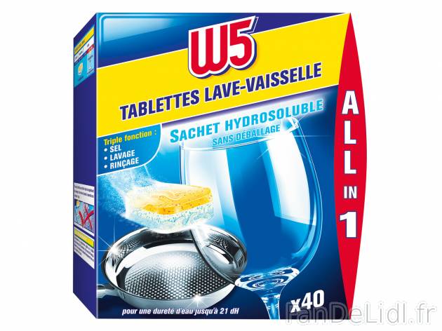 Tablettes lave-vaisselle tout en 1 , le prix 2.99 €