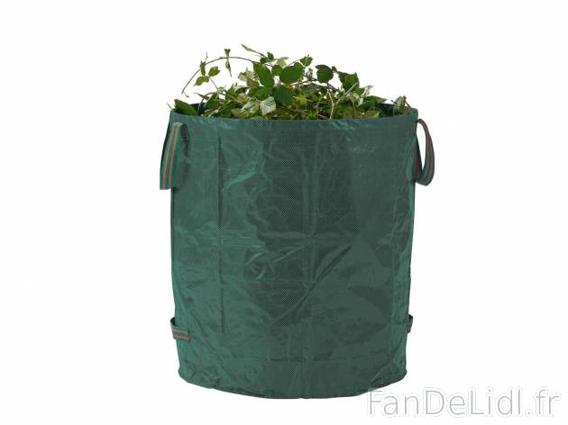 Sac à végétaux , le prix 2.99 € 
- Env. 272 L
- Env. 76 x 67 cm (h x Ø)
- ...