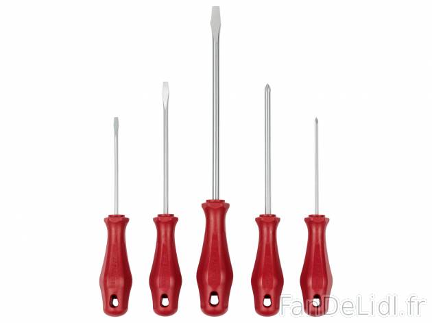 Set de tournevis , le prix 3.99 € 
- Set de 5
- Œillet de suspension et spécification ...
