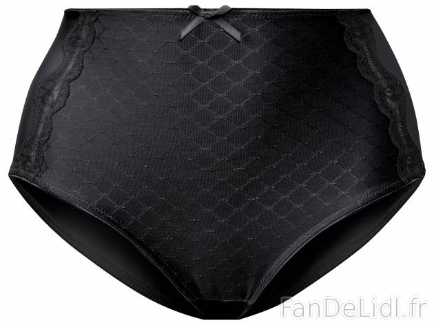 Culotte gainante femme , le prix 3.99 € 
- Du M au XL selon modèle.
- Ex. Devant ...