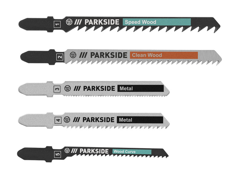 PARKSIDE® Set de 5 lames de scie sauteuse Parkside    , prezzo 4.99 EUR