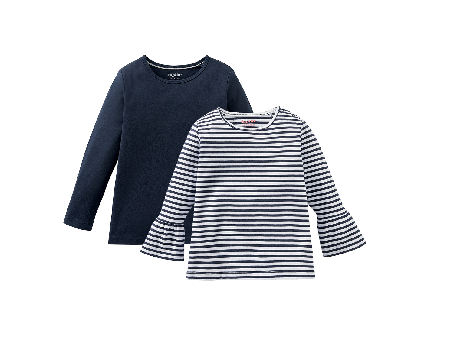 T-shirts à manches longues fille en coton bio Lupilu, le prix 5.99 €
- 100 ...