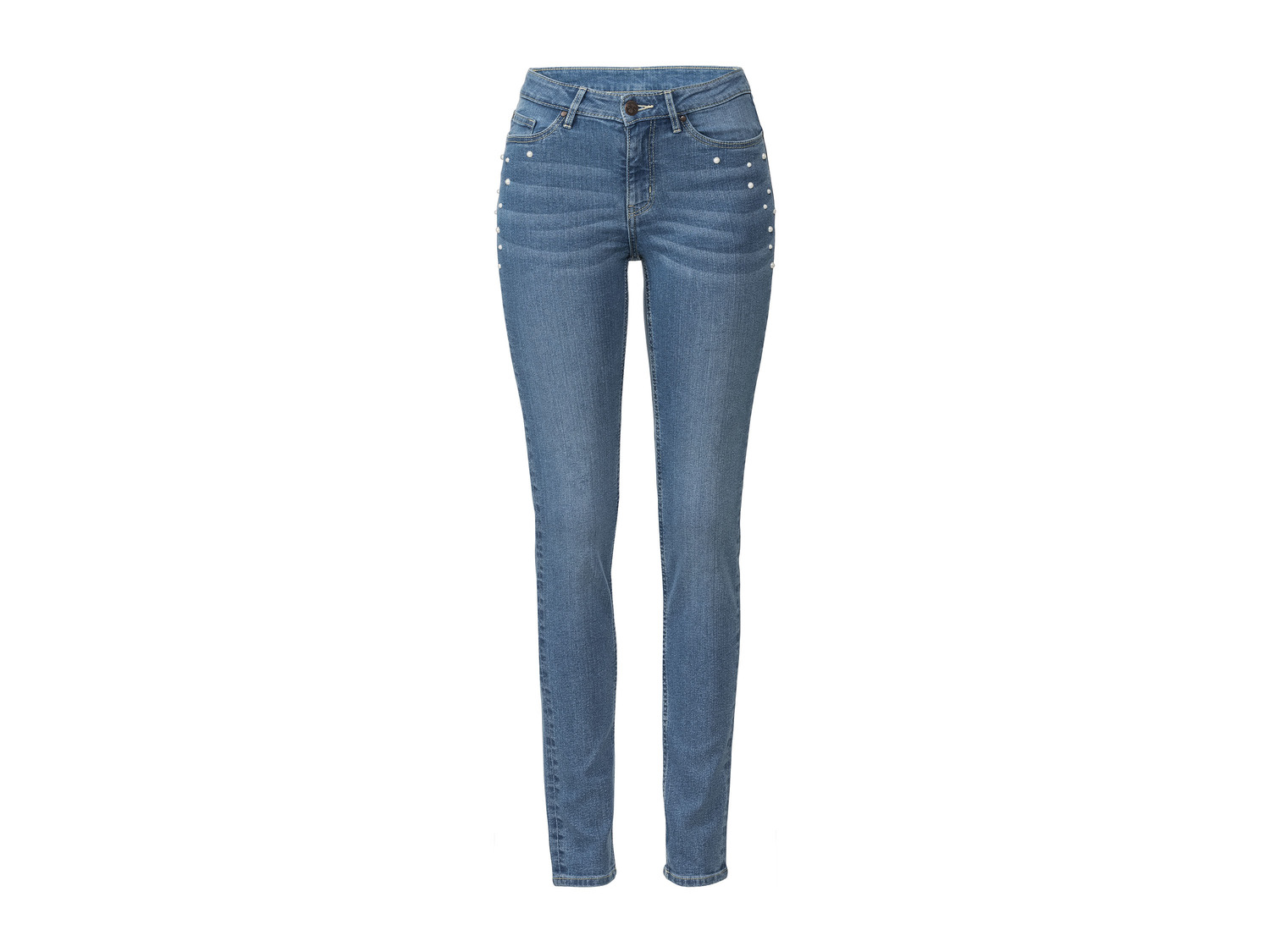 Jean skinny fit , le prix 11.99 € 
- Ex. 83 % coton, 15 % polyester et 2 % élasthanne ...