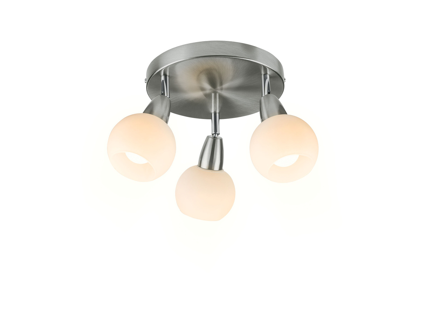 Plafonnier à LED , le prix 19.99 €
- Au choix : 4 spots orientables en verre ...