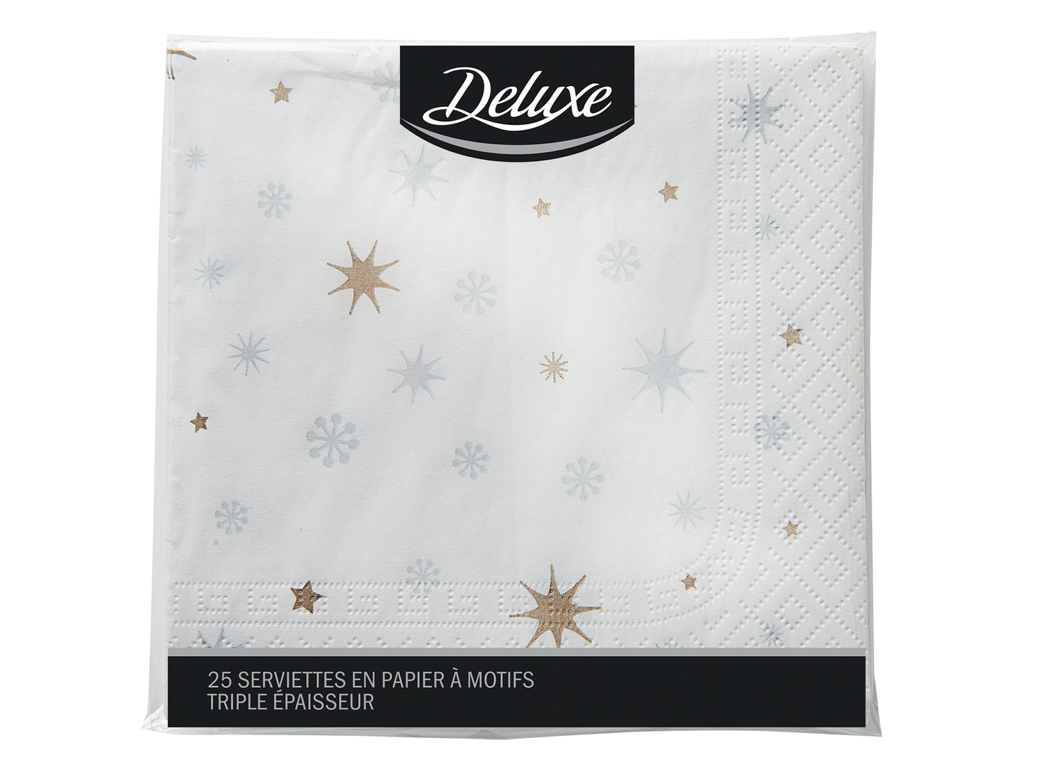 Serviettes en papier , le prix 0.99 €
- Motifs au choix