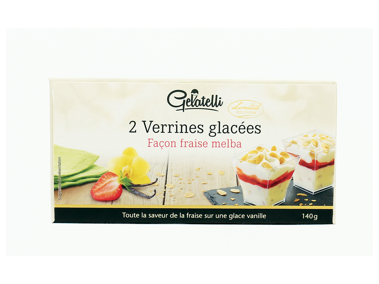 2 verrines glacées , le prix 2.69 €
- Au choix : façon exotique, tiramisu ...