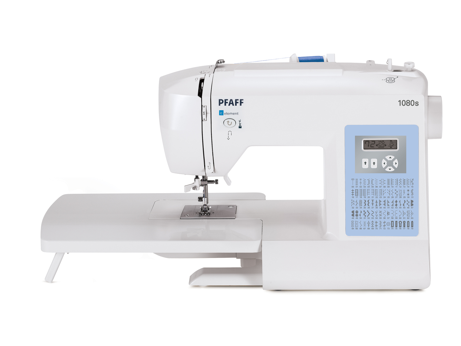 Machine à coudre Pfaff element 1080s , le prix 159.00 €
- 80 points intégrés ...