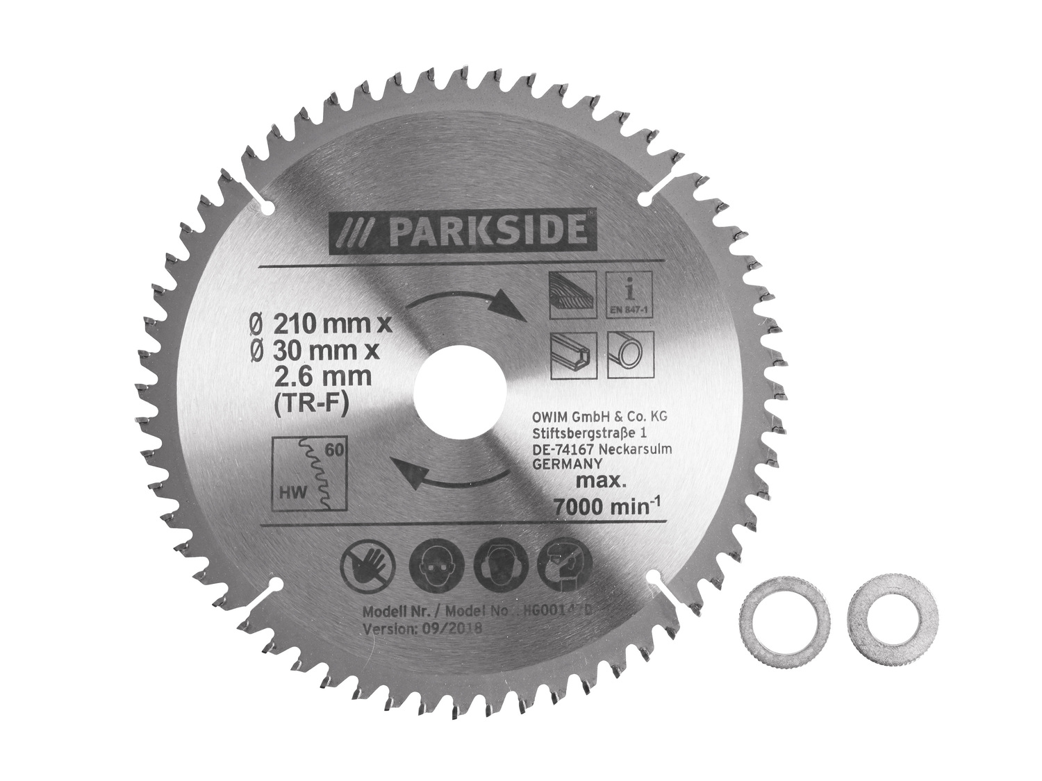 Lame de scie circulaire , le prix 4.99 €
- Env. Ø 210 mm
- Au choix : 60 dents ...