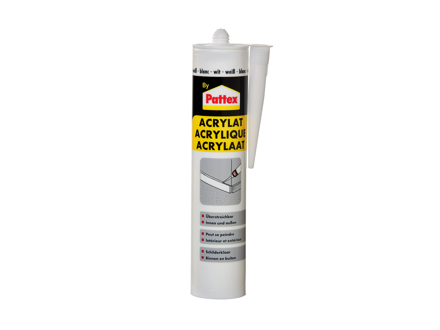 Pattex mastic acrylique, silicone blanc ou transparent, , le prix 2.99 €
- Au ...