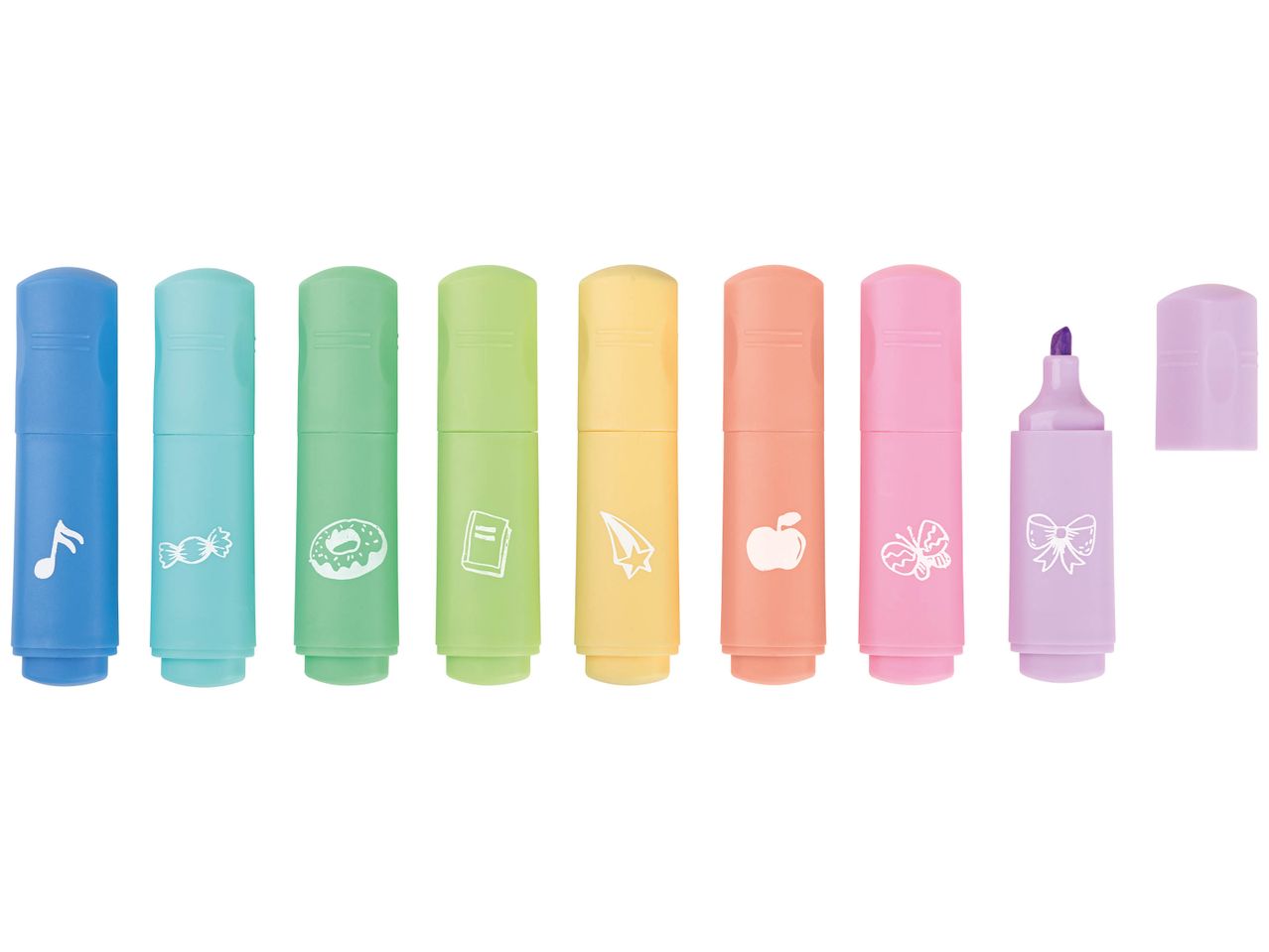 Mini-surligneurs , prezzo 2.99 EUR
Mini-surligneurs
- Au choix :
- Couleurs fluorescentes ...