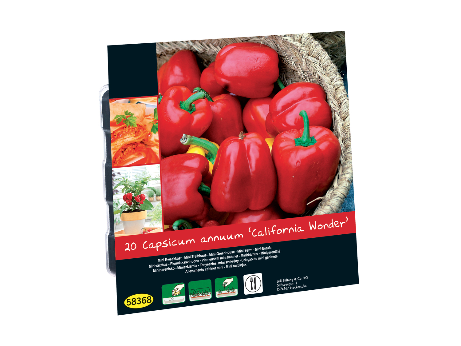 Mini serre fruits/Fleurs/Légumes , le prix 0.74 €
- Les 2 plantes au choix ...