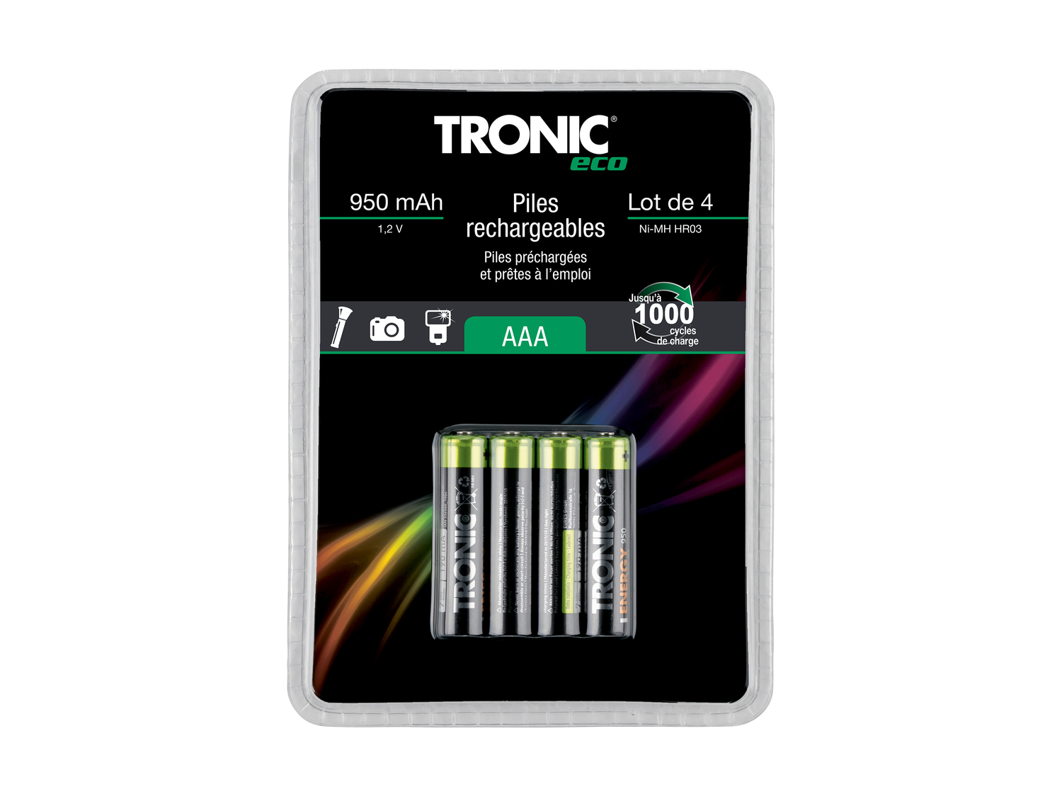 Piles rechargeables , le prix 3.99 €
- Lot de 4
- Au choix : 2400mAh ou 950mAh