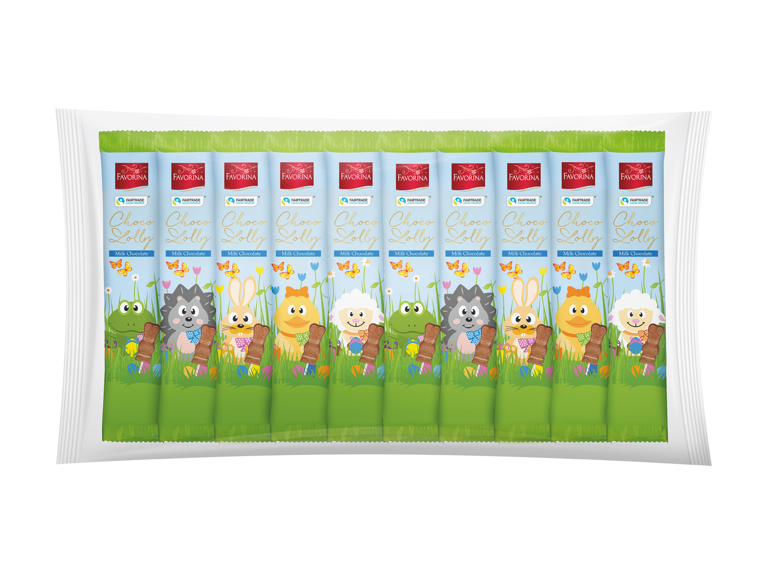 10 sucettes au chocolat , le prix 1.09 €
- Au choix : chocolat au lait ou chocolat ...