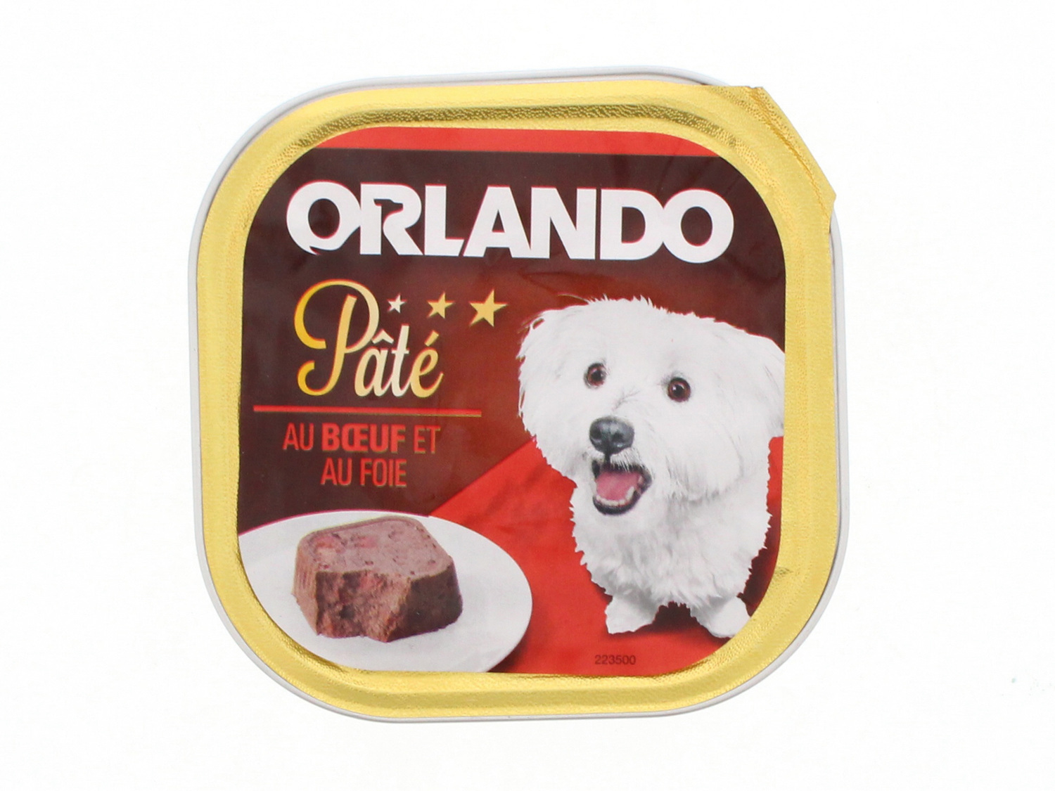 Terrines pour chien , le prix 0.44 €
- Le paquet de 300 g : 0,65 € (1 kg = ...