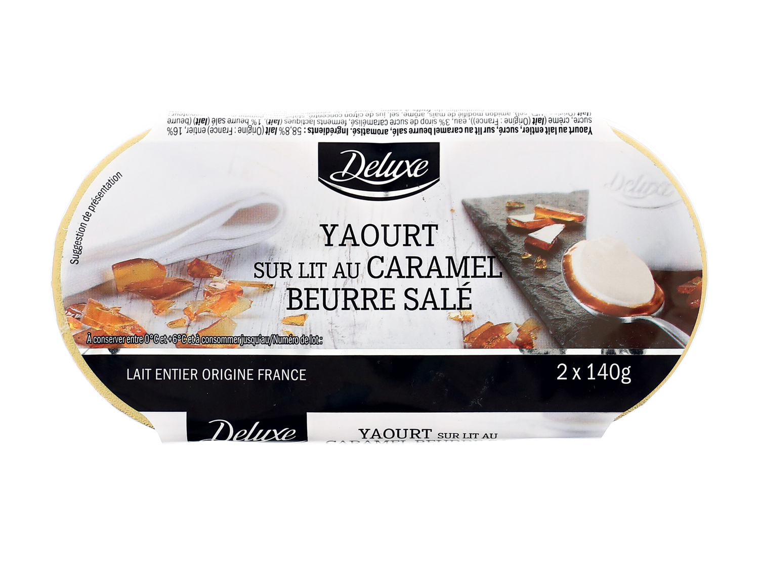 2 yaourts , le prix 1.79 €
- Au choix : sur lit de caramel beurre salé ...