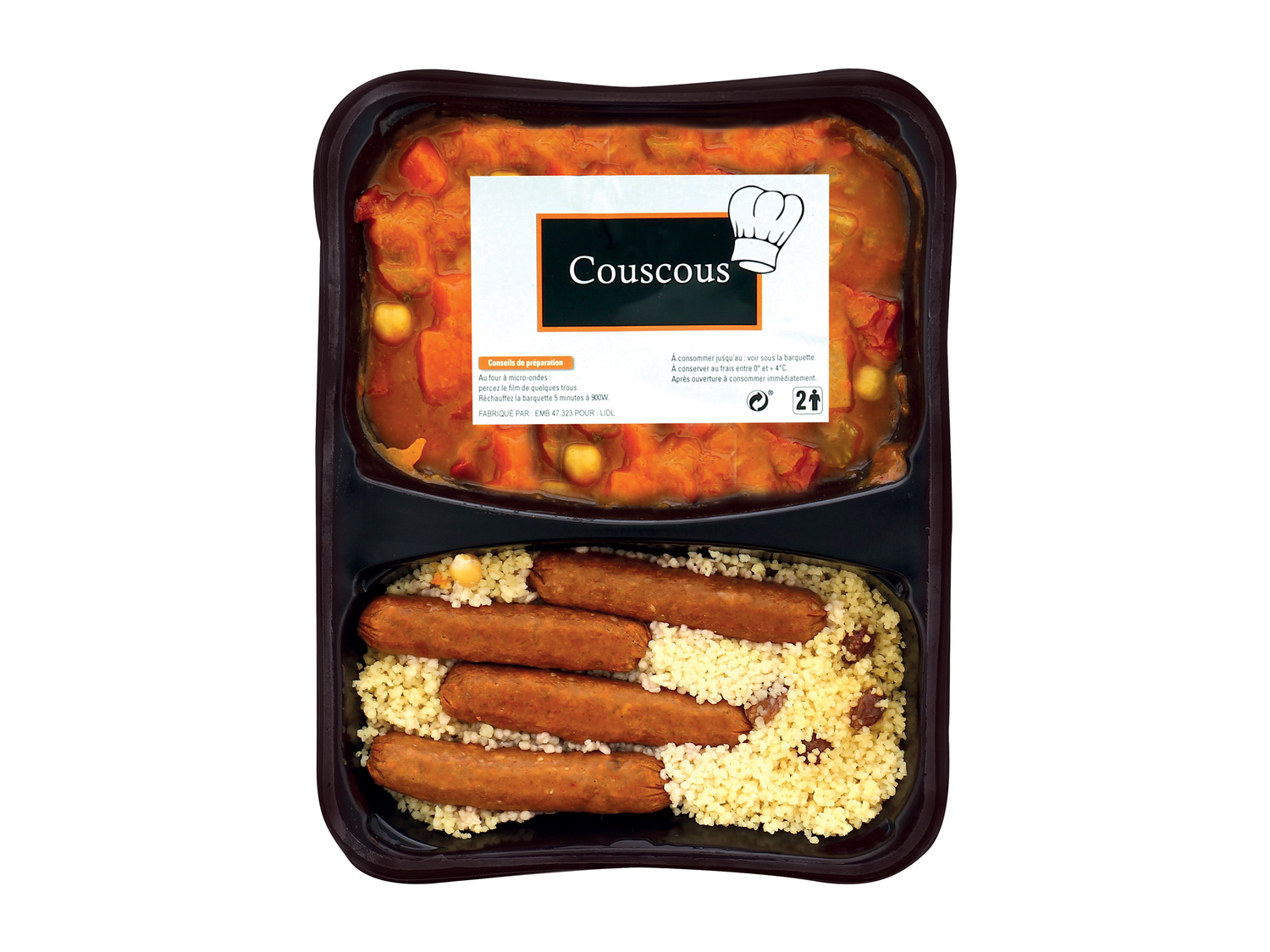 Tajine ou couscous , le prix 3.99 €
Caractéristiques
- Transformé en ...