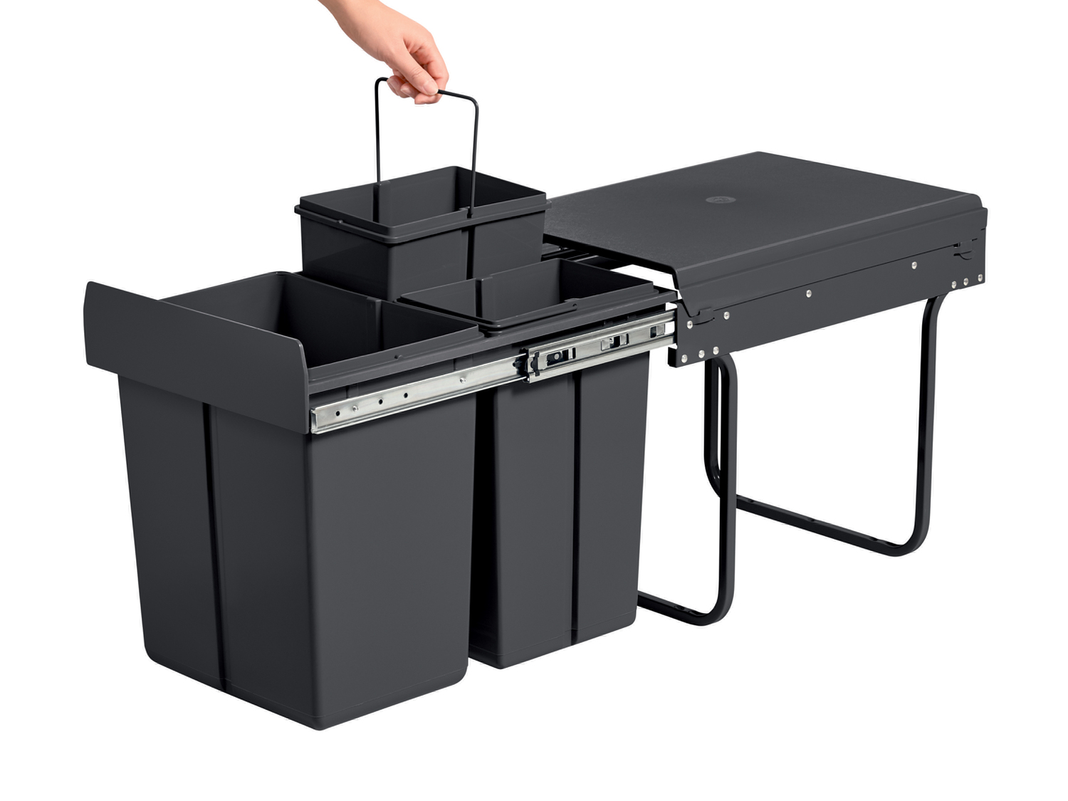 Poubelle de tri sélectif encastrable , le prix 49.99 €
- Env. 34 x 48 x 41,8 ...