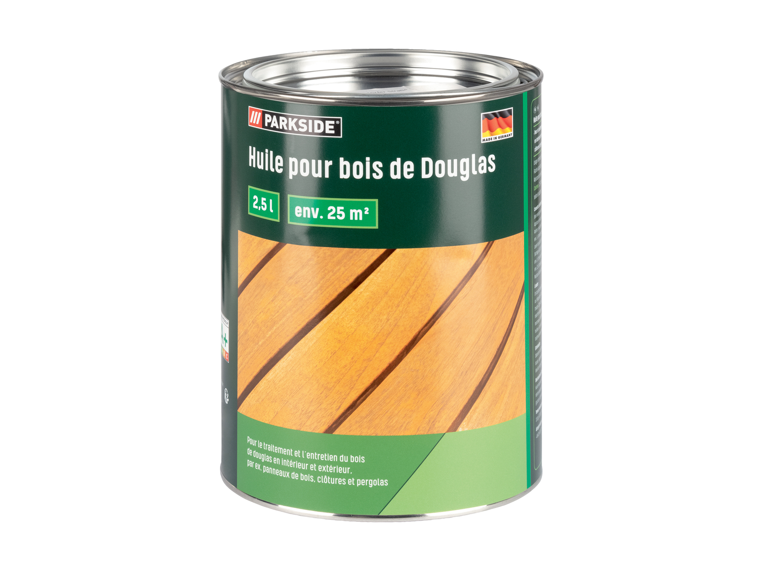 Huile pour bois , le prix 9.99 €
- Usage intérieur et extérieur
- 2,5 L pour ...