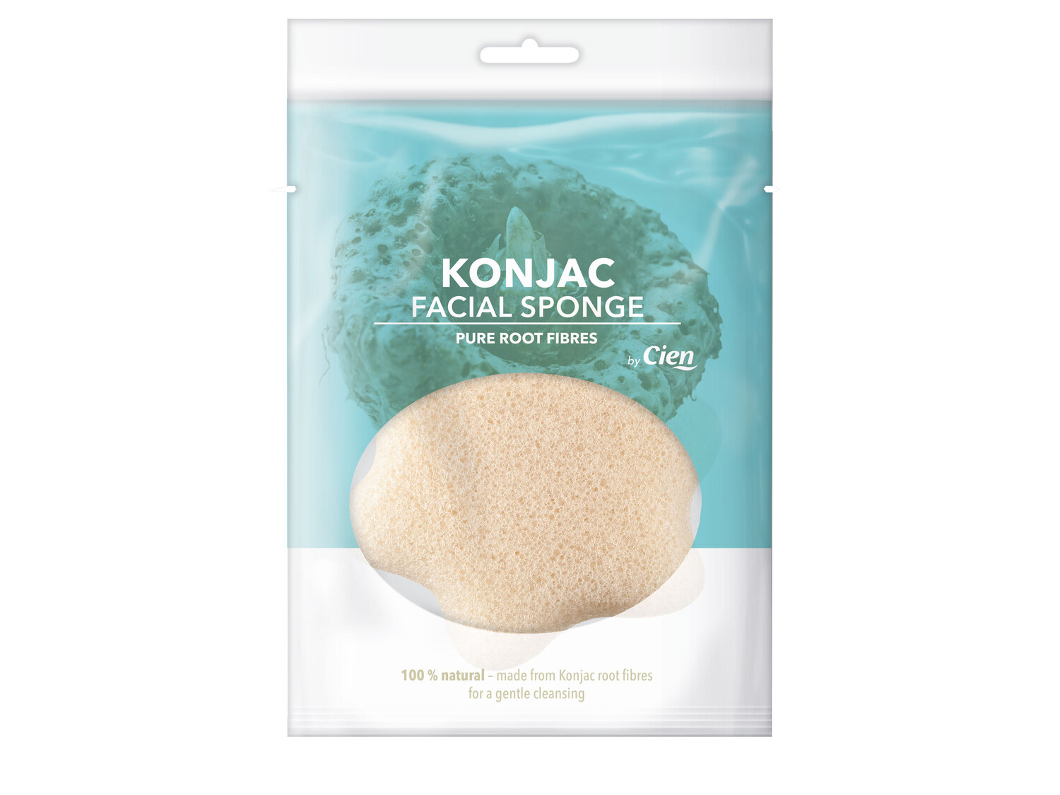 Éponge Konjac , le prix 1.99 €
- Exfolie et nettoie tout en douceur le visage.