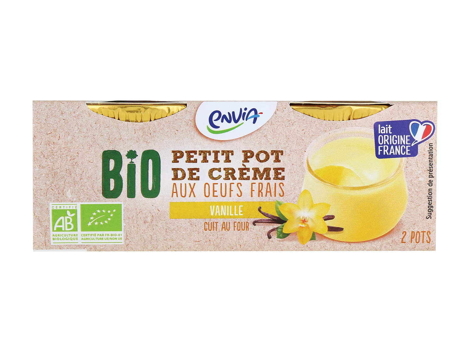 Petit pot de crème Bio , le prix 1.19 €
- Au choix : chocolat ou vanille
Caractéristiques
- ...
