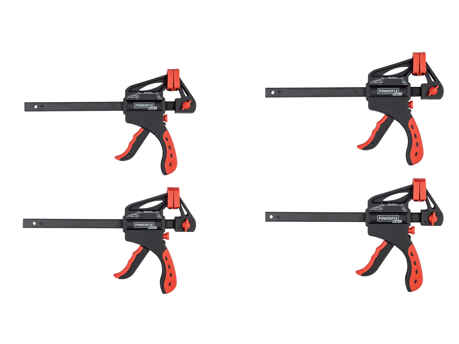 Serre-joints à une main Powerfix Profi, le prix 6.99 €
- Au choix : ouverture ...