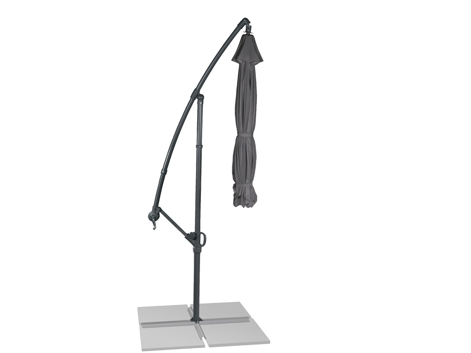 Parasol déporté anthracite ou écru , le prix 69.99 €
- Toile 100 % ...
