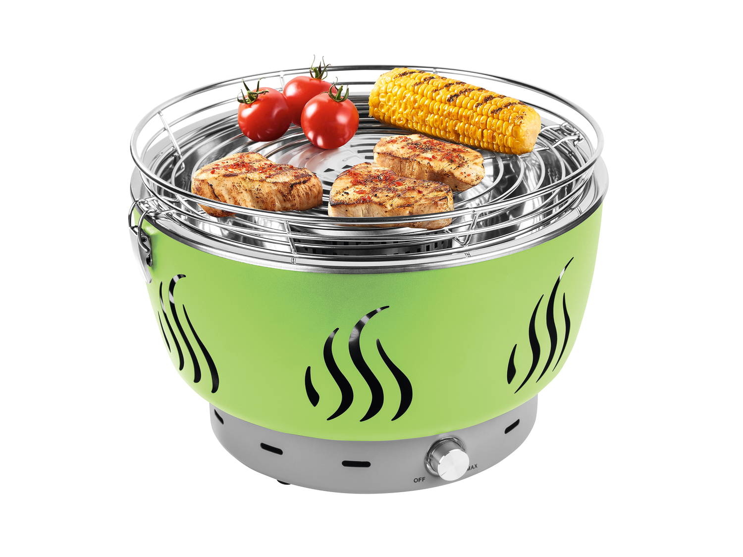 Barbecue à charbon avec ventilation active , le prix 54.99 €
- Ventilateur ...