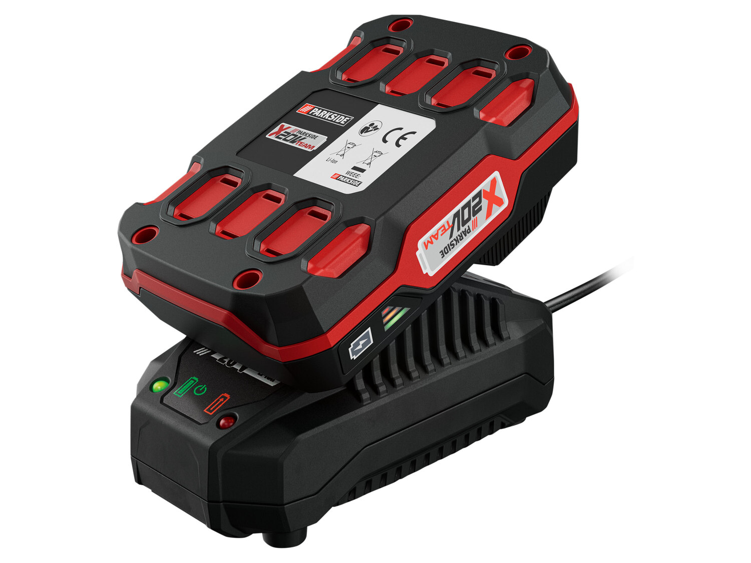 Chargeur pour batterie 20V Parkside, X20VTeam, le prix 9.99 €
- 65 W
- Arrêt ...