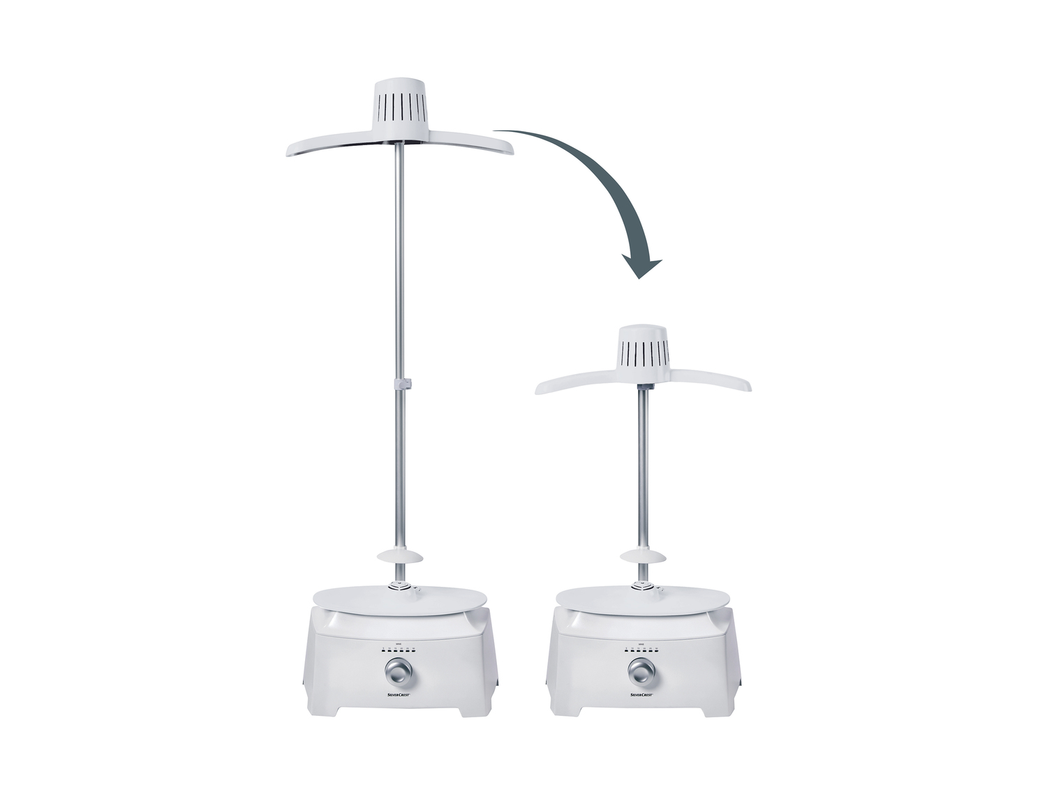 Mannequin de repassage Silvercrest, le prix 49.99 €
- Sèche et repasse automatiquement ...