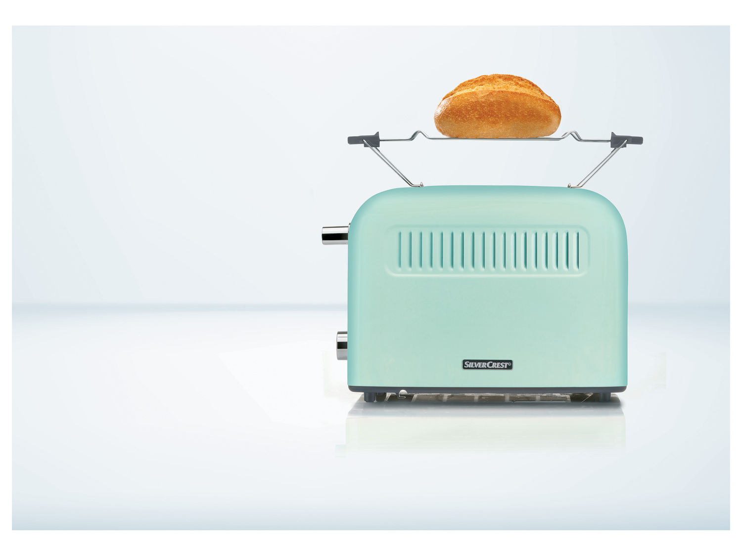 Grille-pain , le prix 19.99 €
- 920 W
- En acier inoxydable poli
- Support ...