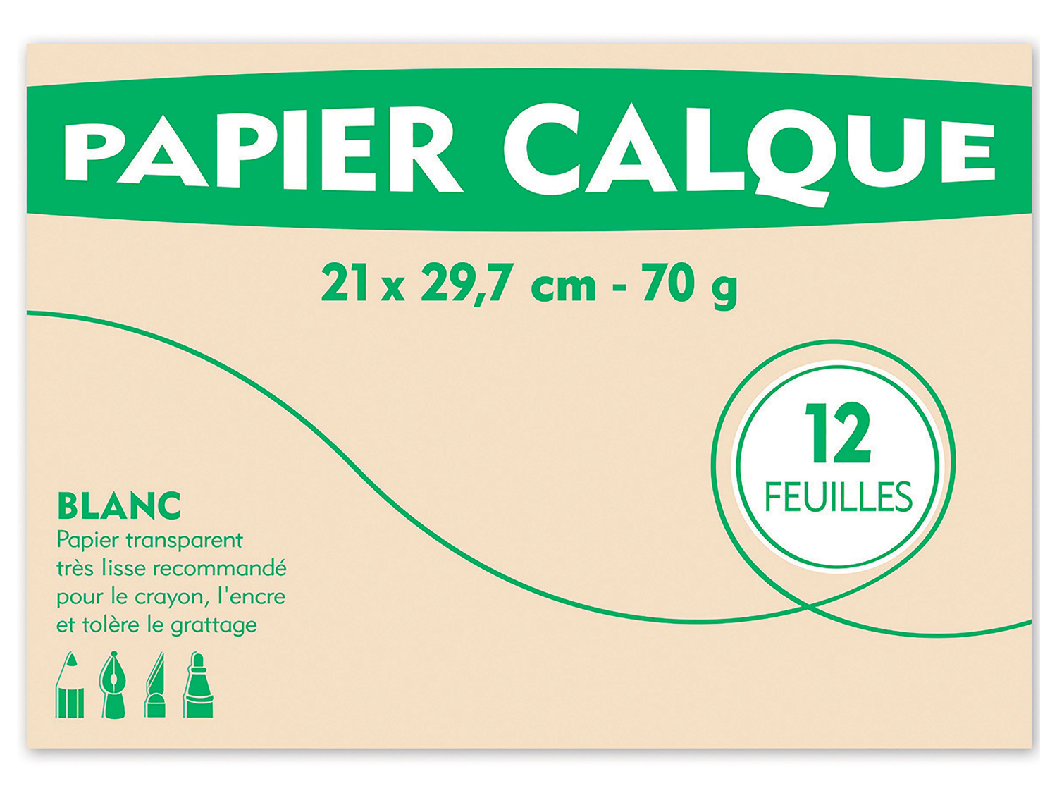 Papier à dessin, papier calque ou papier millimétré , le prix 0.99 €