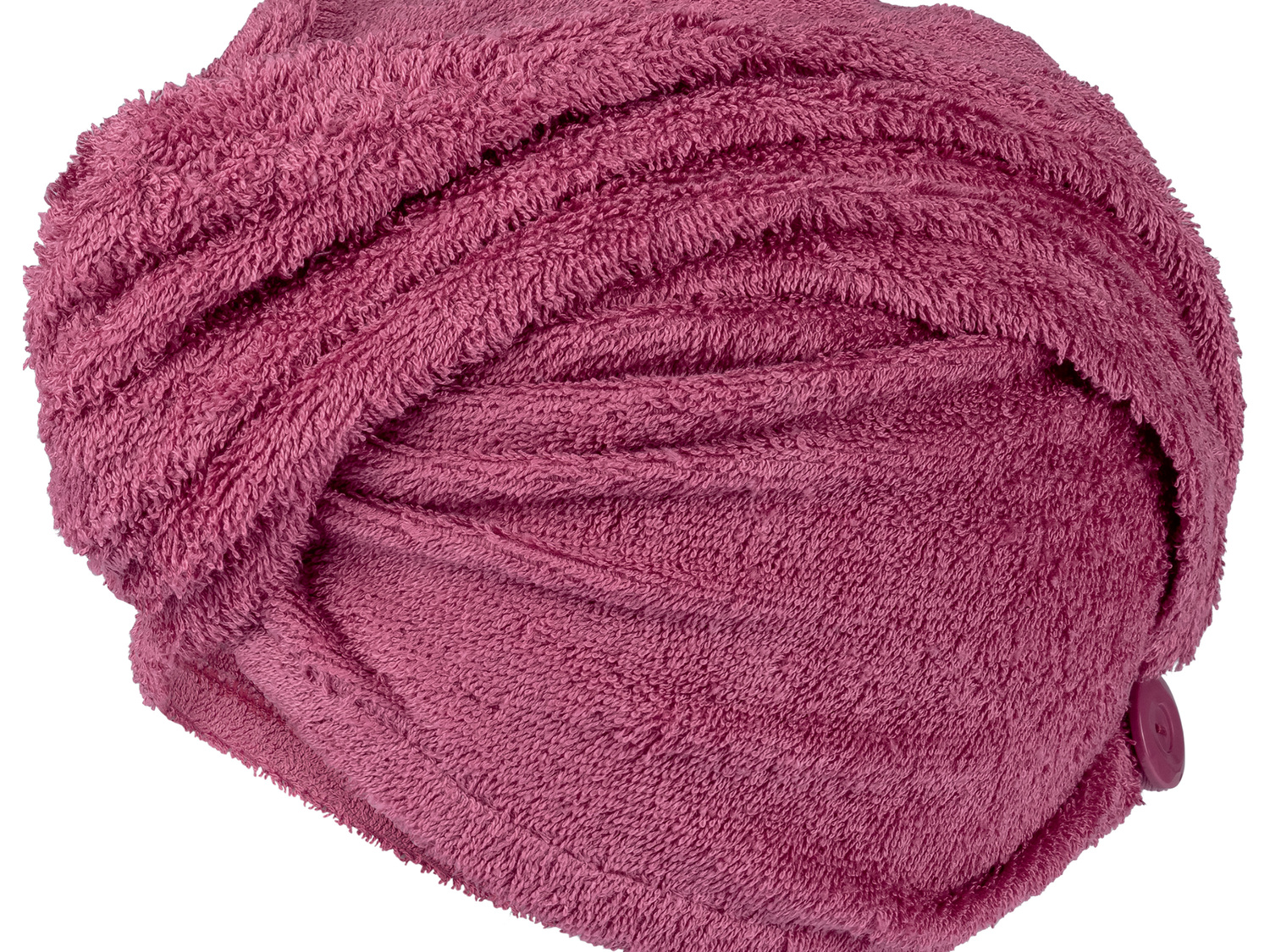 Serviette turban avec bouton , le prix 3.99 €
- Ex. 65 % coton et 35 % viscose
- ...