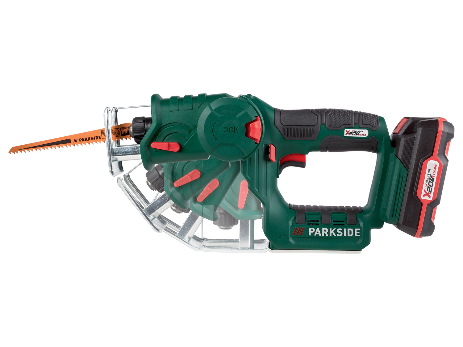 Scie sauteuse et scie sabre sans fil Parkside, X20VTeam, le prix 59.99 €
- Sans ...
